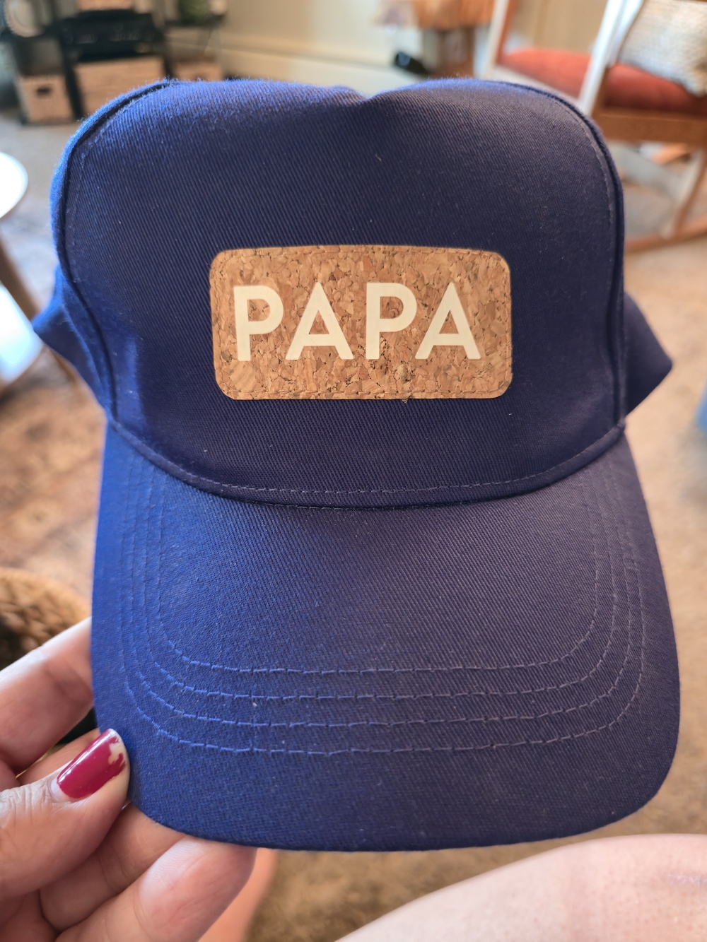 PAPA Navy Baseball Cap - Unbranded